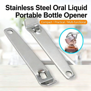 Multifunctional Stainless Steel Bottle Opener for Oral Liquid Vial Ampule Beer Can Portable Hangable