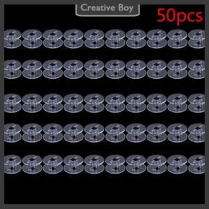 [Creative] 10 50Pcs Plastic Bobbins Sewing Machine Spools for Threads Bobbins Accessories