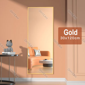 Full Body Mirror Nordic Full Body Mirror With Stand Floor Mirror Dressing Mirror Home Mirror For Beauty Girl Wave Mirror Bedroom Cream Style Fitting Dressing Mirror 160cm/170cm