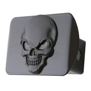 Trailer Accessories Skull Pattern Metal Hitch Cover Trailer Anti Theft Hitch Cover Fits 2in Receivers Easy Installation