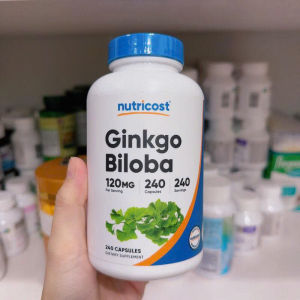 Viên uống Nutricost Ginkgo Biloba 120mg – Hỗ trợ tuần hoàn máu tăng cường trí nhớ & cải thiện tập trung