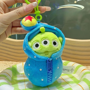 Toy Story Alien Cute Kawaii Three Eyes Boy Plush Pendant School Bag Backpack Pendant Keychain Plush Toy Birthday Gift