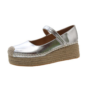 G7 Womens Thick-Soled Flats 2024 Spring New Korean Style Round Toe Buckle Shallow Comfortable Rope Thick Sole Womens Shoes Wholesale 7/7