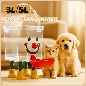 Pet Automatic Water Dispenser Large Capacity Transparent Water Fountain Cat Dog Water Feeder Bottle