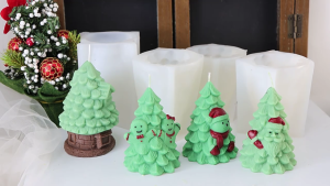 Christmas Tree Molds for Making Soap Chocolate Baking DIYs Craft Gypsum Ornament Room Christmas Decoration