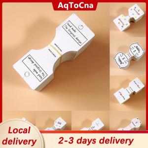 [COD] AqToCna Ship within 24 hours 50PCS White Folding paperboard adult childrens hair clip paperboard hair rope card hair ornament headdress packaging material