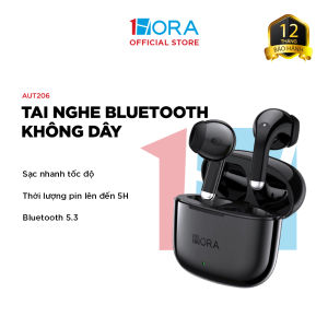 Tai nghe Bluetooth Không Dây 1HORA - Màu đen/trắng - AUT203