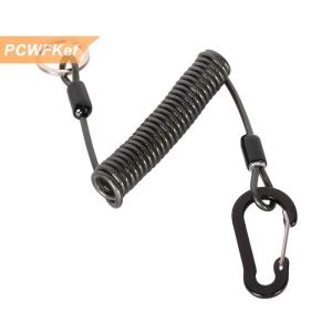 【PCWFKef】 Dây Câu cá chống mất xoắn ốc mùa xuân thu hút kìm dây Dây Mùa Xuân dây đàn hồi cuộn dây căng Tether phụ kiện câu cá