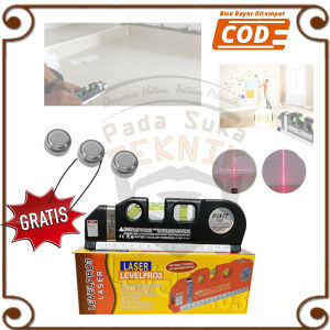 Meteran 250cm Laser Fixit Waterpas Pengukur Jarak Pasang Bingkai Frame Foto Pengukur Jarak