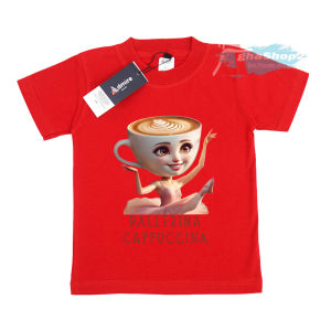 kaos anak perempuan ballerina cappucina kaos anak perempuan lengan pendek  kaos anak ballerina