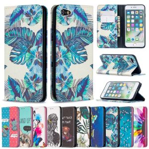 For Samsung Galaxy S22 S21 S20 S10 Plus / S22 S21 S20 Ultra / S21 S20 FE Phone Case Cartoon Magnetic Wallet Card Slot Pretty Couples Flip Cover Casing