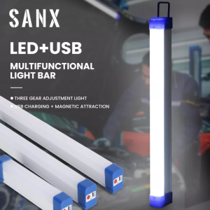 SANX LED Tube Light USB Rechargeable Emergency Lamp Portable LED Lithium Battery Light Camping Light Pasar Malam Lampu