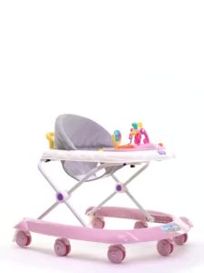 【LDIES】Multifunctional Walker Baby Chair With Toys And Music 6-18 Months Baby Anti-rollover Anti-O-leg Adjustable Height Kids Walker With Lighting