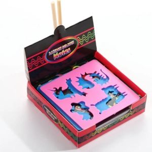100Pcs Scratch Note Magic Rainbow Mini DIY Kertas Menggambar Kreatif Berkilau Mainan Black Cardboard Edukasi Colourful Scratch Note Kecil