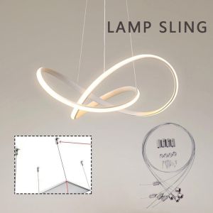 SWEET TIM Wires and Screws Suspension Panel lights Ceiling Light Steel Rope Led Panel Hanging Lamp Sling Wire Accessory Kit