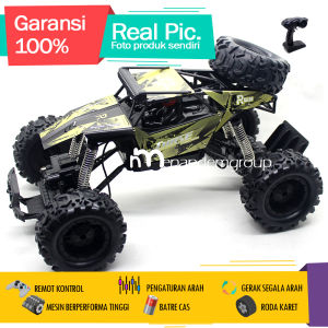Mainan Mobil Remot Kontrol Rc Offroad Climbing 4WD 4X4 Chaser Besi Metal