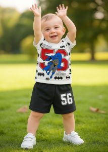 Setelan Baju Harian Anak Bahan Katun Adem Lengan Pendek Celana Pendek Ready Usia Anak 3bln-2thn