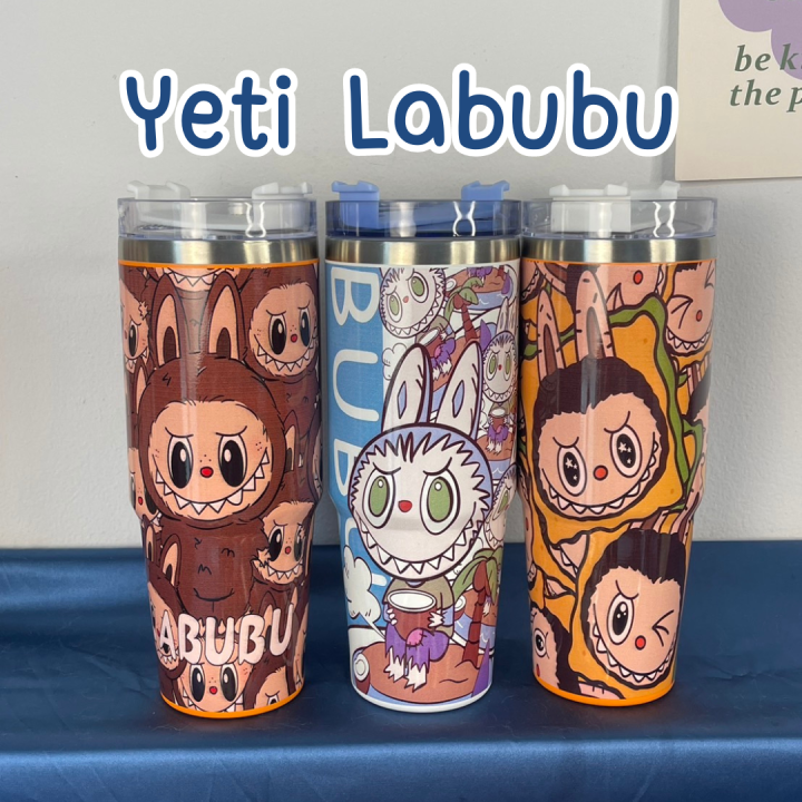 ลูกค้าใหม่ลด90% แก้วเก็บความเย็น ลาบูบู้ Labubu มาใหม่ 890ML 30oz พร้อม ...