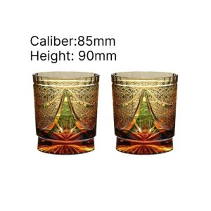 xpkQ Handmade Crystal Glass Nordic Whiskey Glass Creative Color Fruit Glass Housewarming Birthday Gift Desktop Bar Accessories 5Y6Z3