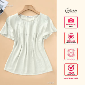 Áo thiết kế thanh nhã chất liệu Tơ Ướt AN4L0637 thương hiệu Thiều Hoa