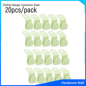 H.S. ตะขอเก็บเสื้อผ้า 20 ชิ้น/แพ็ค ประหยัดพื้นที่ เพิ่มพื้นที่แขวนเสื้อในตู้เสื้อผ้า Clothes Hanger Connector Hook