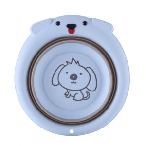 Chậu rửa mặt gấp gọn Hình Cún tiện lợi Chất liệu nhựa ABS cao cấp không chứa BPA Chậu bền đẹp chịu va đập tốt