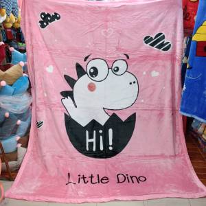 ผ้าห่มขนมิ้ง 2 ชั้น  ไหมเกาหลี ลายการ์ตูน ขนาด 6 ฟุต(180×200) มี 20 ลาย มีกระเป๋าแถม