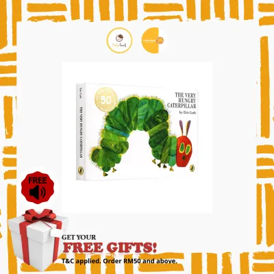 【Clearance】Childsbook The Very Hungry Caterpillar English Board Book by Eric Carle FREE Audio MP3 File Recommended by Liao.Tsaihsing 29/WuMinLan 52