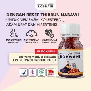 Robbani: Obat Asam Urat & Kolestrol Darah Tinggi Herbal Halal BPOM