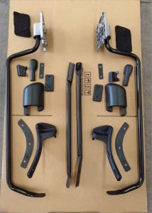 Gọng gương/ kính xe tải ISUZU QKR NMR NPR FRR đầu vuông 2010 từ 19T=> 15T cabin đầu vuông gọng kính bên hông cửa.MST89