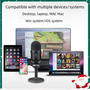 Mini Microphone Condenser USB Ultra-compact Supercardioid Streaming Microphone