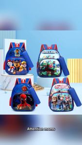 Kidss Fashion Childrens Boys Shcool bags With With pencil case 11inch Suitable For School Students backpack in Kindergarten