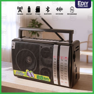 【NEW】Classical Portable Radio Bluetooth USB TF Strong FM AM SW Rechargeable Speaker MP3 Player Better Than Wirata LT-D6.5U