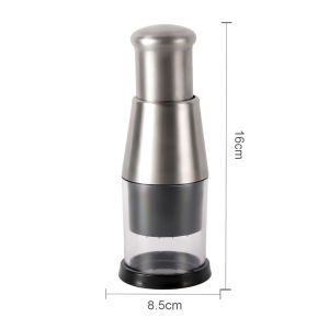 เครื่องบดเครื่องบดกระเทียมห้องครัว แบบแมนนวลที่บดกระเทียม มีดสแตนเลส เกรด 304 สําหรับตัดกระเทียม เครื่องตัดพริกหัวหอม