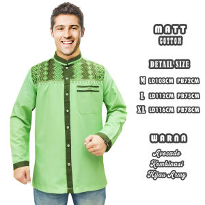 Baju Koko Pria Dewasa Keren Laki Laki Terbaru Lengan Panjang Bahan Katun