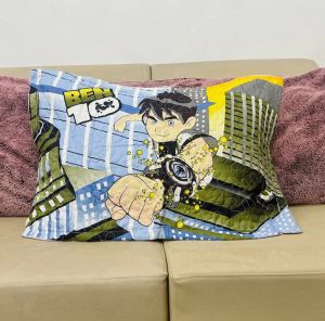 Ben10 CN Premium Character Printed Pillowcases - Queen-18"x28"inches