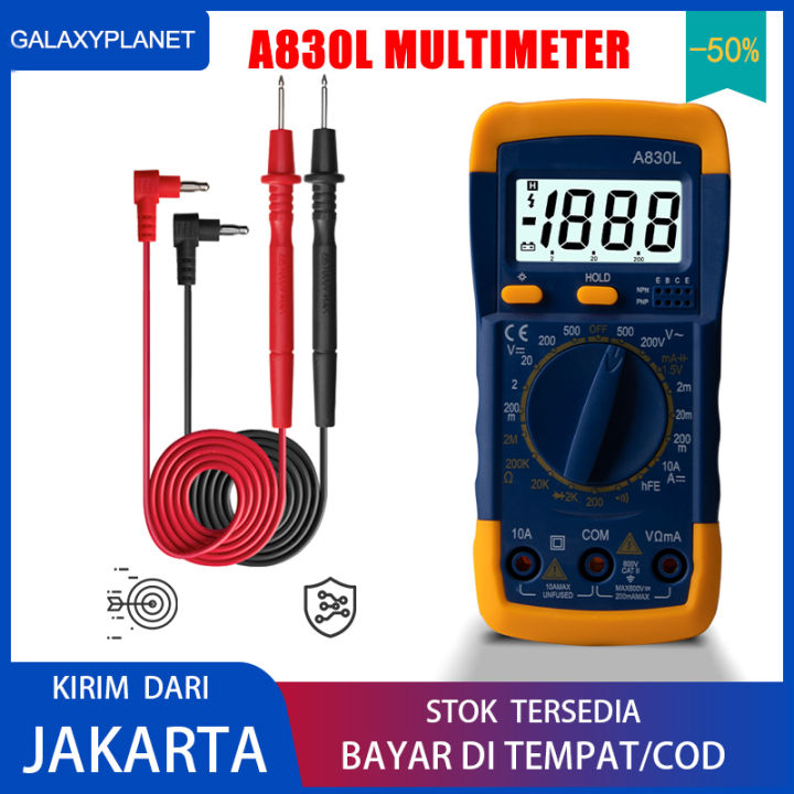 (Dikirim Dari Jakarta) Multimeter Digital A830L Murah Buzzer
