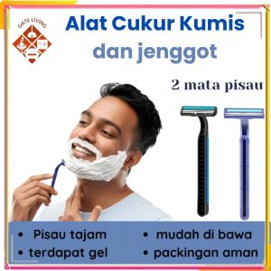 Alat Cukur Kumis Dan Jenggot 2 Mata Pisau Sangat Tajam