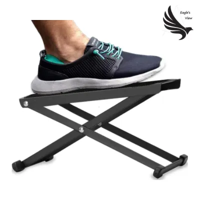 Guitar Foot Rest Sturdy Metal Footstool Height Adjustable Portable