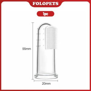 FOLOPETS Sikat Gigi Kucing Anjing Sikat Gigi Silikon Jari Pet Toothbrush