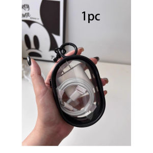 Portable Data Cable Charger Storage Transparent Windable Organizer For Phone Headphones Universal Travel Office Accessories
