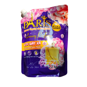 TÚI Nước giặt xả Paris hương nước hoa 2.2kg - Túi nước giặt 9in1 tiết kiệm thơm lâu