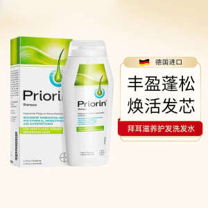 ✪Bayer Priorin Shampoo Anti-deprecation Hair Regrowth Shampoo for Men and Women 0 Silicone Oil Control Fluffy 200mlღ