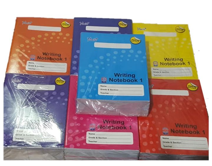 Sheiys Writing Notebook for Kinder and Grade 1 (Assorted Colors