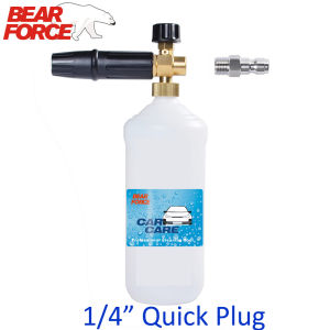 เครื่องซักผ้าความดันโฟม Cannon Snow Foam Lance สบู่ G-Un หัวฉีดรถโฟมล้างแชมพูสบู่ Sprayer 1/4 "Quick Connector Plug