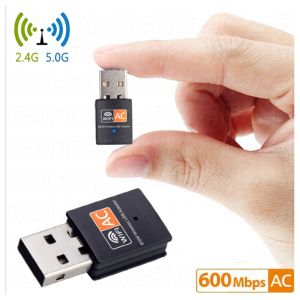 (5.0G-แดง)✨รับประกัน30วัน ตัวรับ WIFI USB 5.0GHz / 600Mbps รองรับคลื่นสัญญาณ2.4G +5.0G มีทั้งรุ่นมีเสา และไม่มีเสา