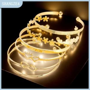 【SHANGZE4】 Hot Selling -Plated And Plated Retro Open Layered Bracelet For Women Fashionable Mix And Match Simple Bracelet
