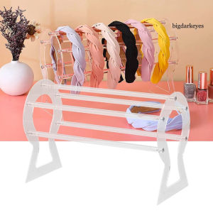 Acrylic Headband Display Stand Transparent Organizer for Women Hair Accessories & Jewelry