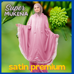 ADA JUMBO Mukena Renda Remaja Dewasa Satin Premium Raline