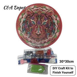 30*30cm DIY Mandala Diamond Painting Kit Round Bohemian Decoration Crystal Boho Art Decor Art Wall Hanging Handmade Diamond Art Ornament for Home Decor Wall Decoration Deepavali Decorations Gift Diwali Decration itemsCraft Kit to Finish Yourself